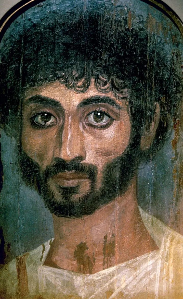 Retrato do Faium: homem barbado.